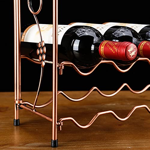 Soporte para botellas de vino estilo retro industrial miniatura 3