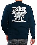 Sweat-shirt de qualité supérieure avec taille côtelée et poignets côtelés avec élasthanne