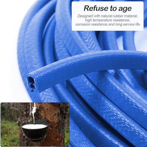 Image of Osilly Car Door Edge Guards, 16Ft Rubber Seal Car Door Edge Trim, U Shape Door Edge Protector Guard, Aluminum Weather Proofing Automotive Door Edge Molding Protection for Most Car (Blue)