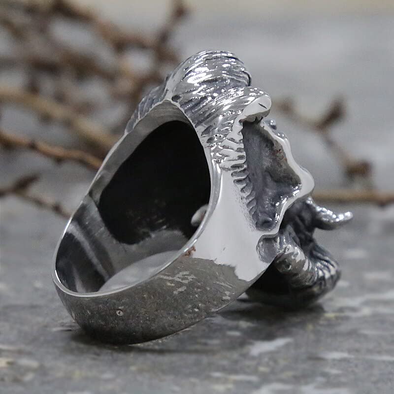 Joyería Anillos Punk Hombre Anillo Calavera Anillo De Calavera