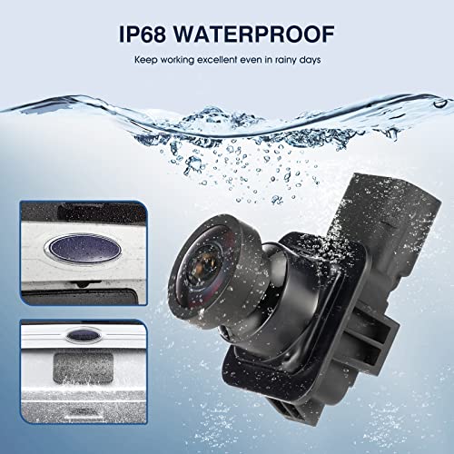 Image of Rear View Backup Reverse Camera Compatible with Ford Edge 2011-2015, for Lincoln MKX 2011-2013 Parking Backup Assist Camera OE Number BT4Z-19G490-B, BT4Z-19G490-A, DT4T-19G490-AB, ET4Z-19G490-