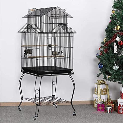 Tiiiopkvvv QS3/40814 Bird Cage Accessories Bird House Outdoor Large Birdcage Cockatoo Canary Parrot Macaw Cage thumb #6