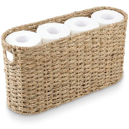 Seagrass Toilet Paper Storage Basket