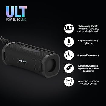 新品未使用SONY ULT POWER SOUND FIELD 1 Sony ULT FIELD 1 Bezprzewodowy, Kompaktowy Głośnik Bluetooth