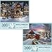 Bits and Pieces - Value Set of Two (2) 300 Piece Jigsaw Puzzles for Adults - Puzzles Measures 18