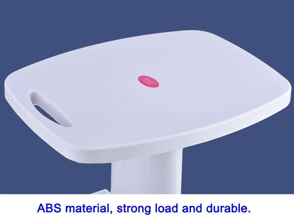 Trolley Trolley On Wheels Tool Small Bubbles Salon Cart Tray, Mobile ABS Beauty Trolley, Universal Wheel Equipment Shelf with Brake, Load 100kg,