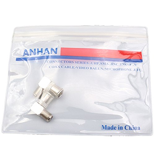 Conectores coaxiales tipo F macho a hembra ángulo recto 2 unidades miniatura 6