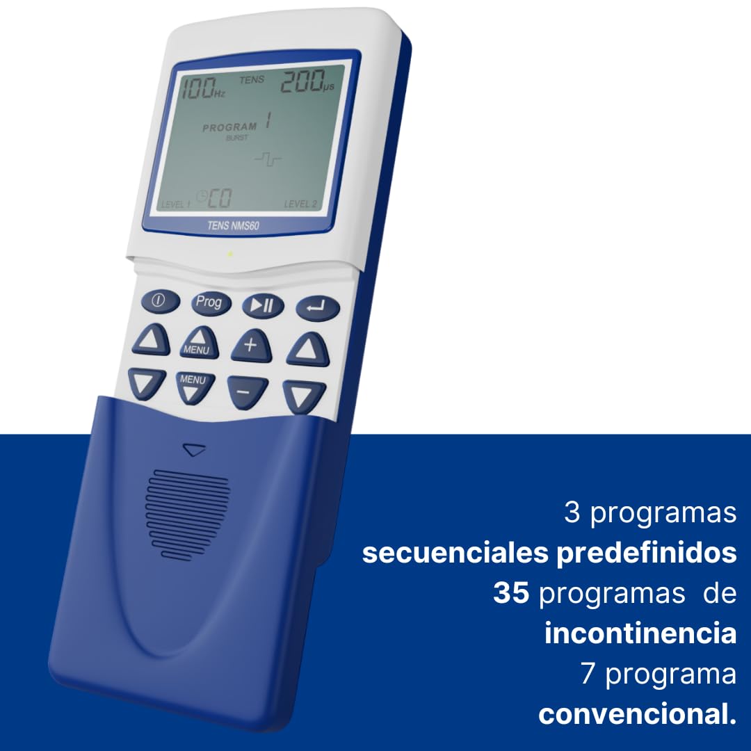 Tens EMS NMS60 Electroestimulador Muscular Incontinencia Urinaria y Tratamiento de Analgesia - 45 Programas