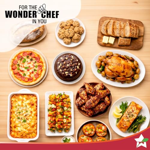 Image of Wonderchef Digital OTG Oven Toaster Griller Rotisserie, 23 L, 9 Pre-set Functions, Adjustable Time & Temperature, 230⁰ C - 2 Hour Timer, Heat-resistant Glass Window, 2-Yr Warranty