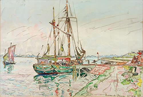 Cuadro en lienzo para decorar tu oficina con el arte de Paul Signac de 60x90cm