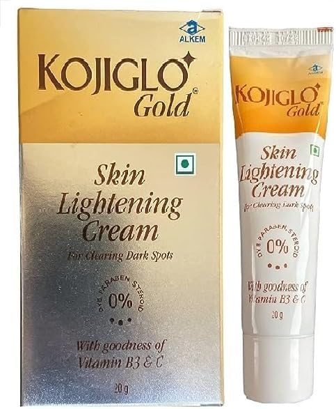 bionura Kojiglo Gold | Skin Lightening Cream For Clearing Dark Spots | Net Weight 20G