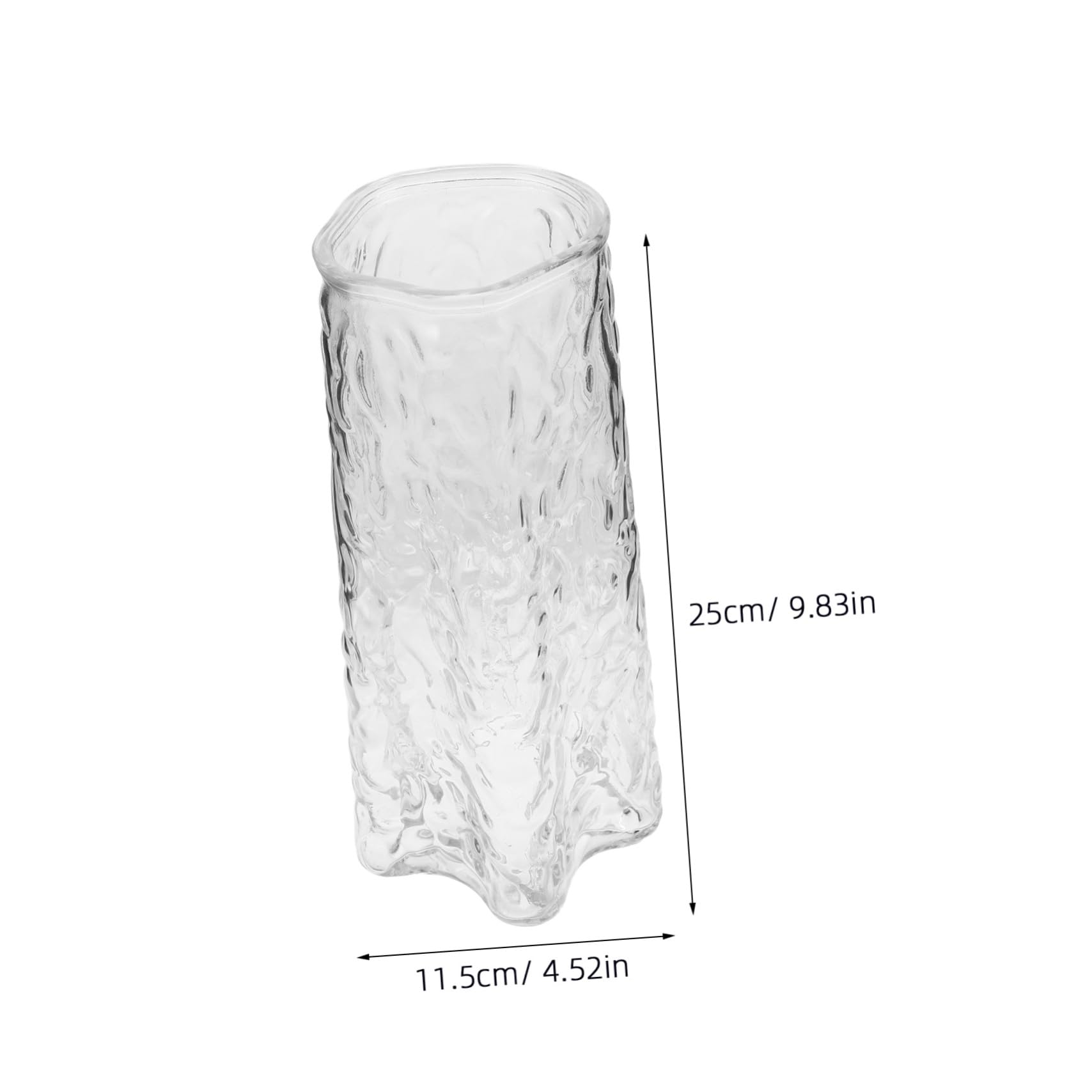 Amosfun Vase Verre Transparent pour Fleurs Hydroponiques Pot de Fleurs de Bureau Polyvalent pour Bouquets Secs et Propagation Décoration Moderne pour Salon Cuisine et Bureau