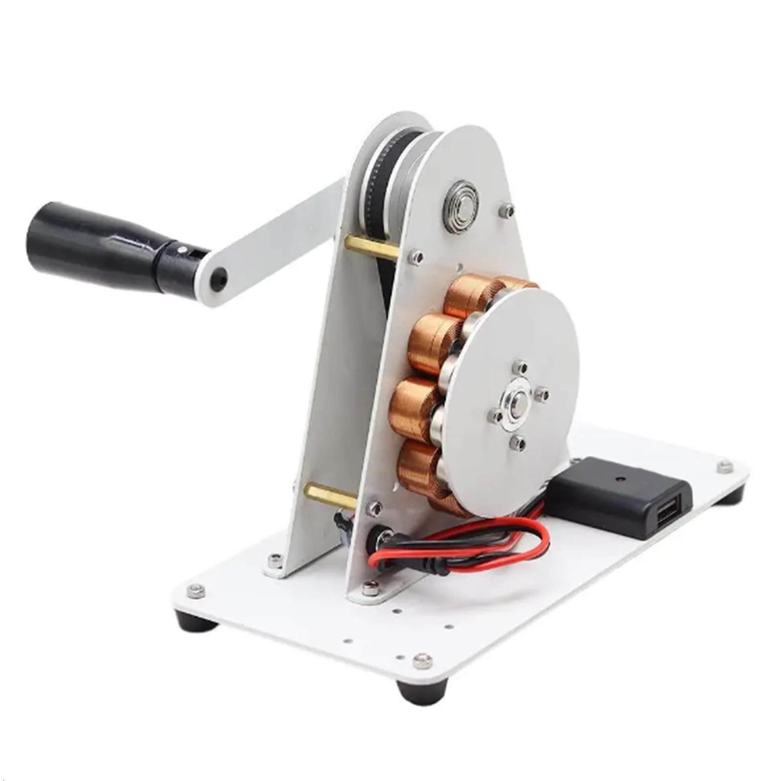 50W Hand Crank Generator Emergency Teléfono móvil USB Cargando 220V Teléfono móvil Carga del Tesoro del Tesoro Generador USB Teléfono móvil Carga