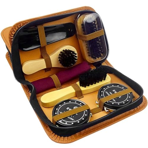 Kit de cepillos para lustrar botas y mantener tus sofás de cuero impecables en casa 2