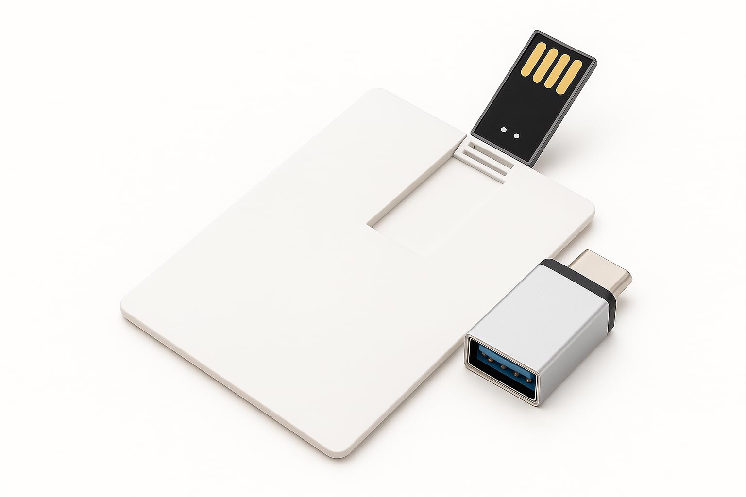 Otario® 32GB Credit Card Pendrive with Free Type-C OTG | Ultra Slim Wallet USB Flash Drive | Stylish & Portable Memory Stick for Laptop, Mobile, Tablet, TV, Car & Corporate Gifting