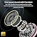 TOZO T6 Ergonomic Edition Wireless Earbuds Bluetooth 5.3 Headphones, Ergonomic Design in Ear Headset, 50Hrs Playtime with Wireless Charging Case, APP EQ Customisable, IPX8 Waterproof, 2025 Version
