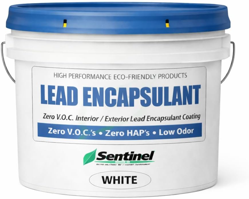 Sentinel Interior/Exterior Lead Encapsulant Coating, Zero VOC, Low Odor (2.5 Gallon, White)