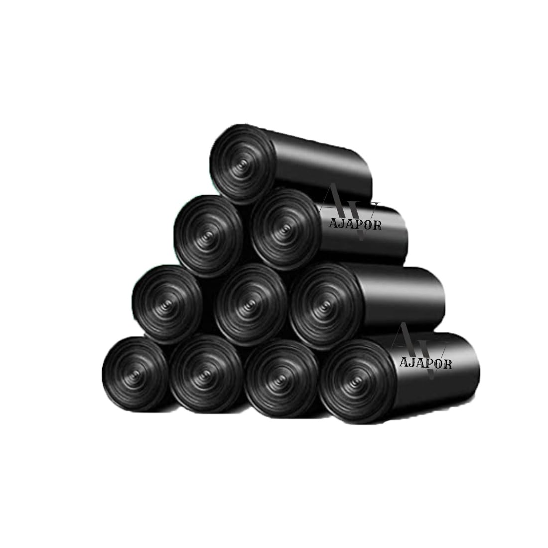 Disposable Baby Diaper Bags – 150 Count (10 Rolls) | Strong Leak-Proof Trash Bags for Diapers, Pet Waste & Travel Use | Portable Black Disposal Bags-image-33
