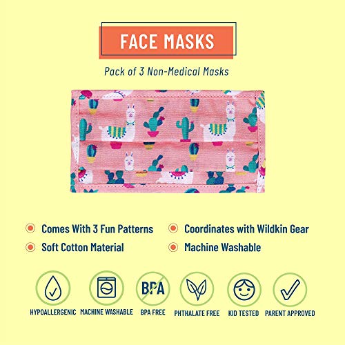Wildkin Kids Lunch Bag Bundle With Face Mask (Butterfly Garden) #TOP4