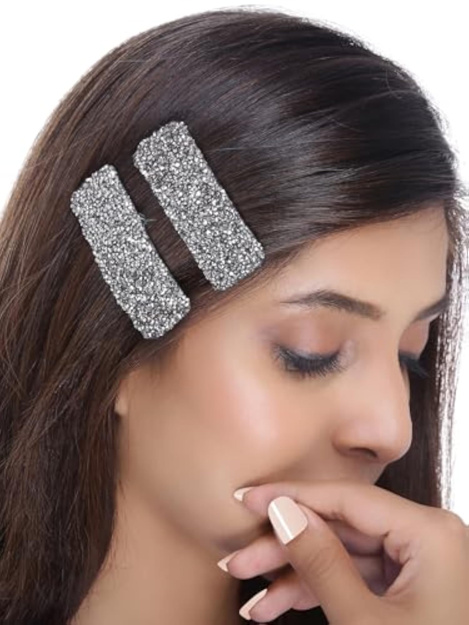 6pc Snap Hair Clip Set, Mix Designs for Women
