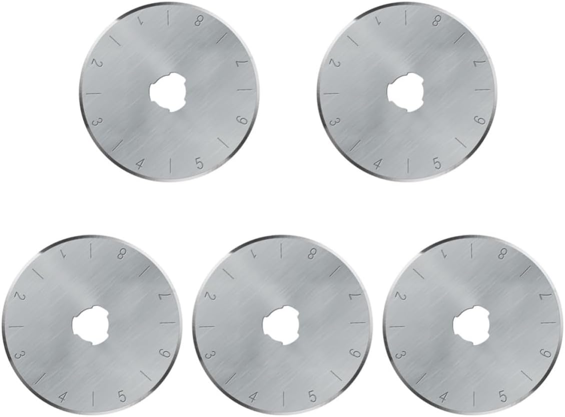 5pcs Rotary Cutter Replacement Blades with Storage Case 28mm