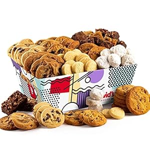 David Cookies Gift Basket for Families Food Christmas Gift – Large Crate Assorted Cookies for Sharing – Fresh Gourmet Cookies for Holidays