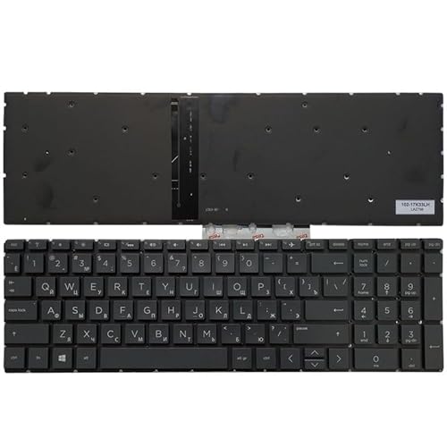 HP Pavilion 15-CW 15-DR 15-EC 15-CX 15-DK 15-DA 17-BY 17-CA 15-DY 15-CS DW 用バックライト付きロシア語/米国/スペイン語/ラテン語キーボード(RU Black)