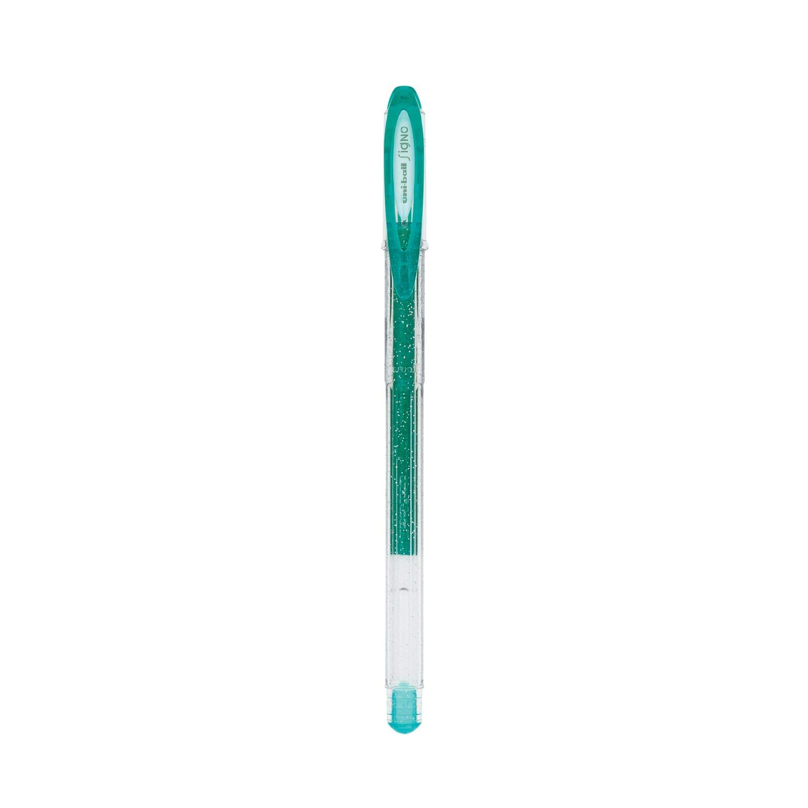 Uni-ball Mitsubishi Pencil – 8 bolígrafos de tinta de gel Signo – Colores con purpurina – Punta de 1 mm – Escritura grande – Patines creativos para cartería y ocio creativo