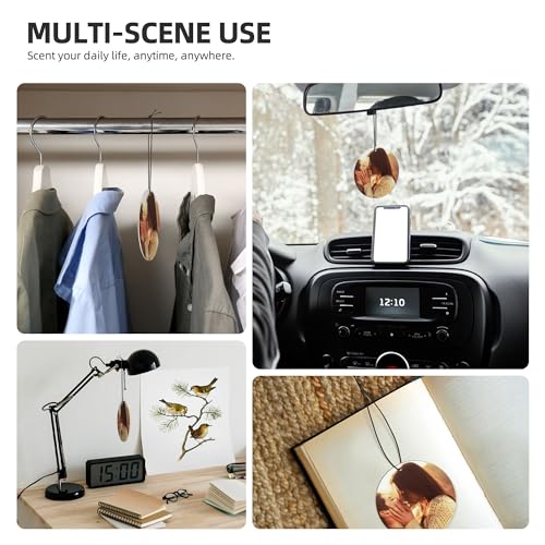 Image of Custom Car Air Fresheners Cards Design Your Own Add Any Image Text Logo Suitable for Car Room Bathroom and Bedside Lasting and Fresh Beautiful and Practical, RoundShape, 3.1 inchx3.1 inch