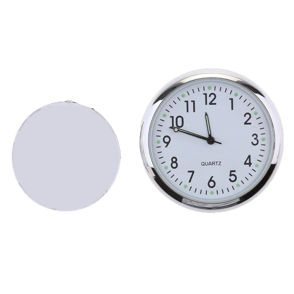 MYADDICTION Car Auto Stick-On Clock Interior Quartz Analog Watch Fluorescent white | Vehicle Electronics & GPS | Car Electronics Accessories | Other Car Electronics Accs | consumerelectronics-image-36
