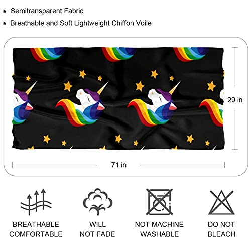 Foulard fin écharpe licorne pour protéger votre cou du vent sans transpirer