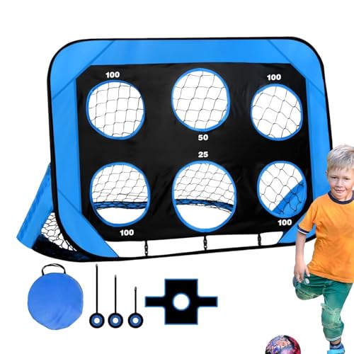Pequeñas porterías de fútbol, ​​porterías de fútbol | Red de fútbol plegable, modos 4 en 1, red de portería de fútbol plegable portátil, portería de fútbol portátil con 4 modos, red de portería de fút