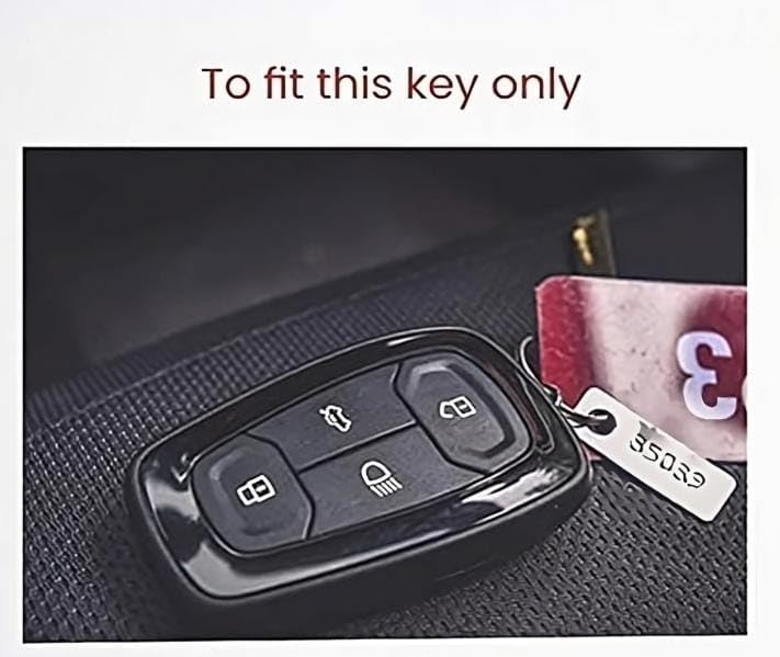 Image of ABUNDANCE Leather TPU Key Cover Compatible for TATA Neon | Harrier | Safari | Tigor | Altroz | Punch | Tiago etc