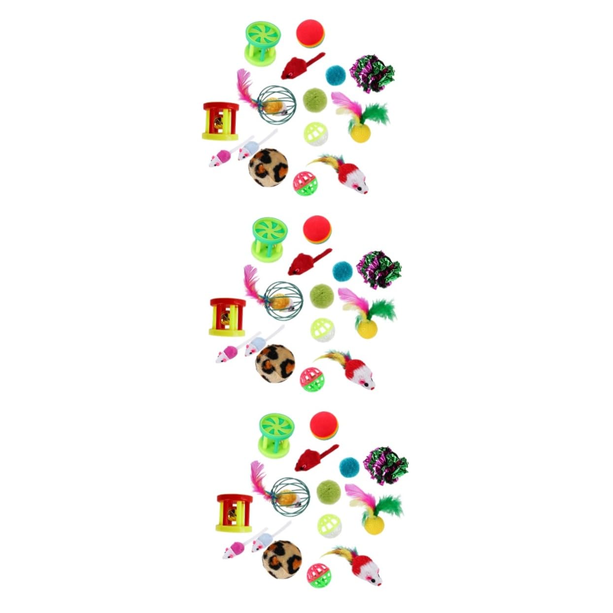 SUPVOX 72 Piezas De Juguete para Gatos Juguetes para Patear Gatitos Variedad De Juguetes Interactivos para Gatos Varita para Surtidos De para
