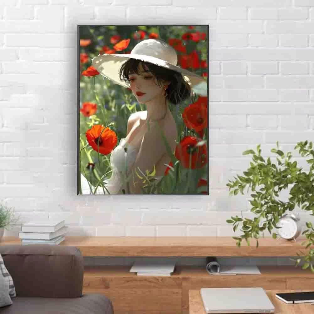Zestaw do malowania diamentowego dla kobiet, kwiatowa sztuka diamentowa, DIY, 5D, kwadratowe, pełne wiercenie, zestawy artystyczne, dla dorosłych, dzieci, początkujących, kryształy, haft krzyżykowy