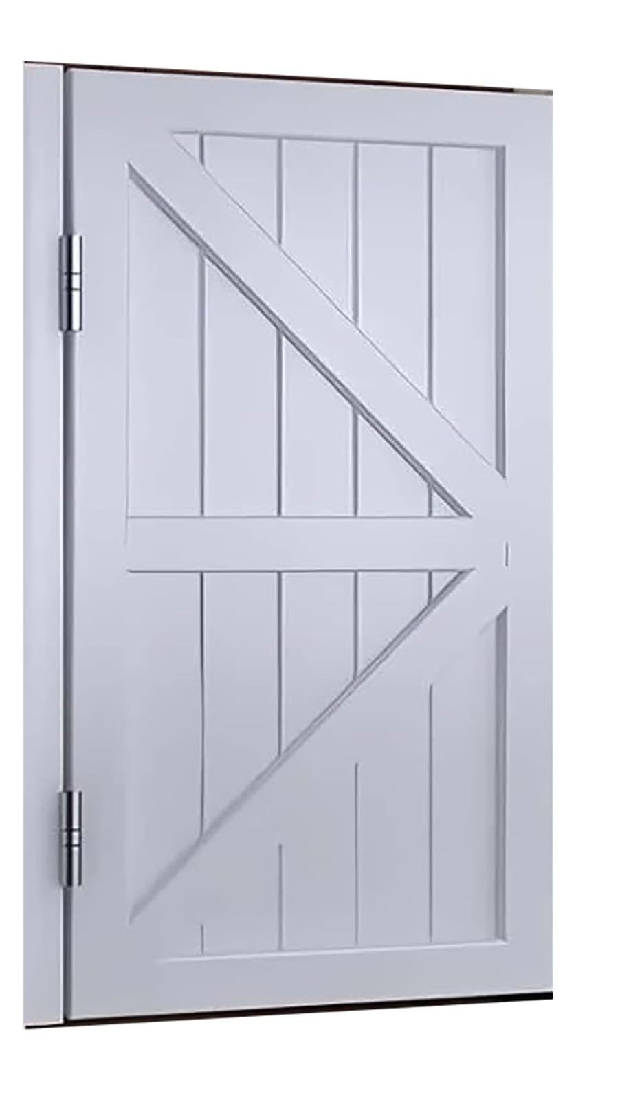 Porte de grange bois massif persiennes pour séparer un bureau