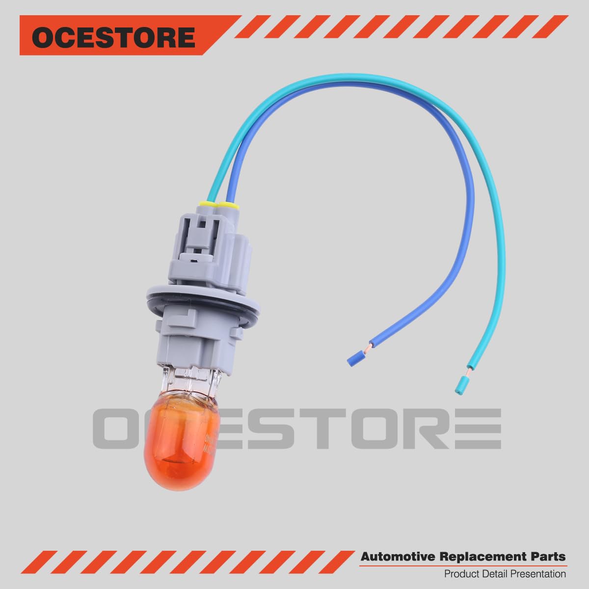 OCESTORE 90075-60028 Signal Bulb Socket Connector Pigtail Replacement for RAV4 Prius Tacoma Corolla Turn Signal Socket 90980-11019 2007-2017 2010-2020 (Including Bulb)