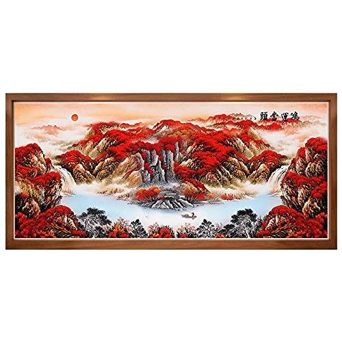Kit broderie diamant paysage 80x160cm, une idée cadeau artisanat originale pour la maison