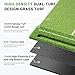 Dual-Turf Golf Hitting Mat 4x5ft with 31mm Shock Absorption - Includes 10 Balls, 9 Tees, Heavy Duty Practice Mat for Indoor, Outdoor, Garage, Backyard & Simulator Use