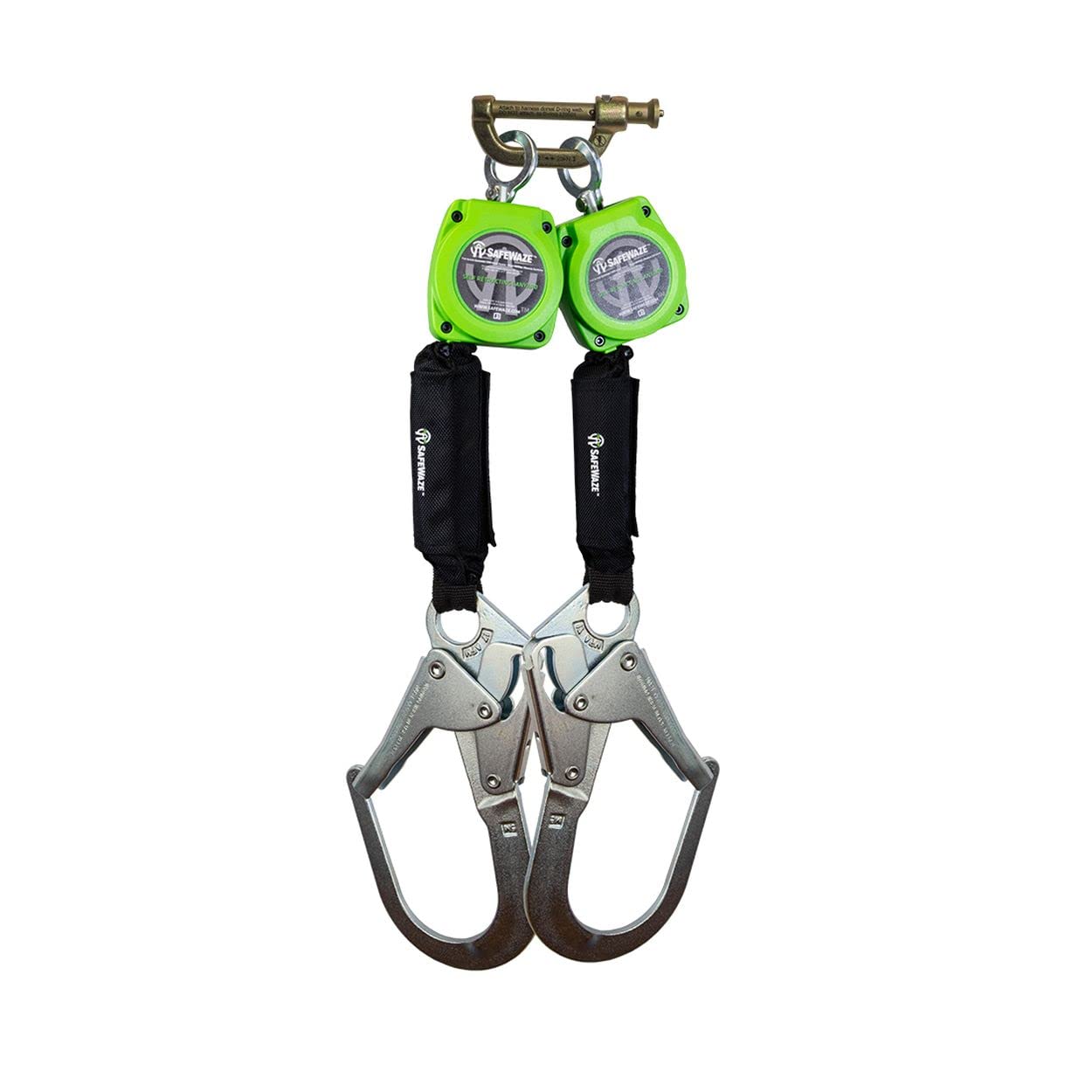 Safewaze 019-5058 6' Web Dual Leg Retractable with Steel Rebar Hooks & 9012 BWB