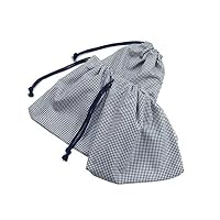 Amazon.co.jp: cottonNINA 巾着袋3枚セット 片絞りタイプ 横21×縦23