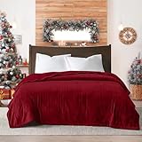 Bed Bath & Beyond Electric Flannel King Queen Throw Heated Blanket Queen - Red
