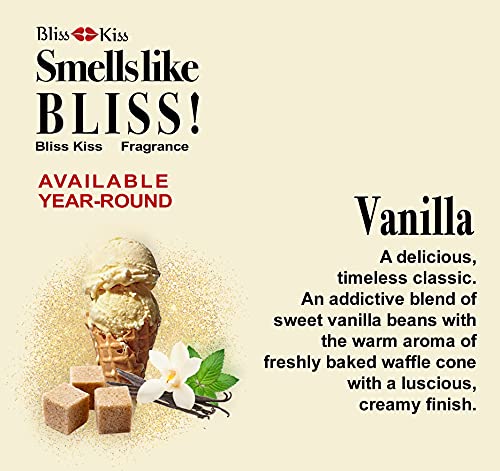 Bliss Kiss | Vanilla Fragrance | Nail Oil Cuticle Dropper W/Vitamin E & Jojoba⏤Nail Strengthener Nail Growth Treatment For Brittle Peeling Breaking Thin Nails | 0.5Oz | #TOP3