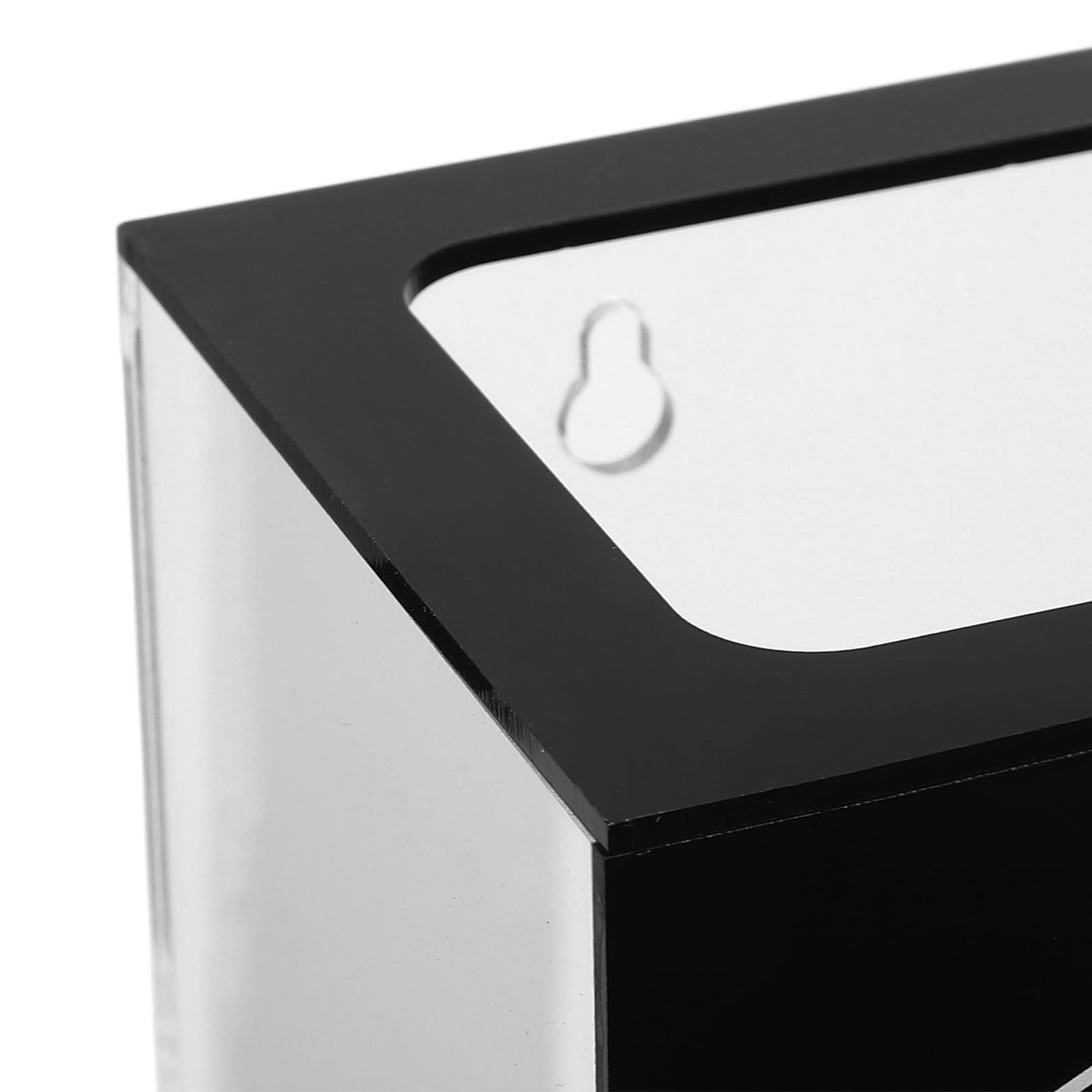 Zerodeko Contenitore portamonete in acrilico da parete, dimensioni 6x5x4