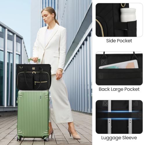 Image of Teacher Tote Bag for Women,Laptop Work Bag for Business Travel,Quilted Nurse Bible Computer Bag Briefcase Gift