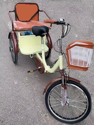 Triciclo Plegable para Adultos con Asiento Trasero miniatura 1