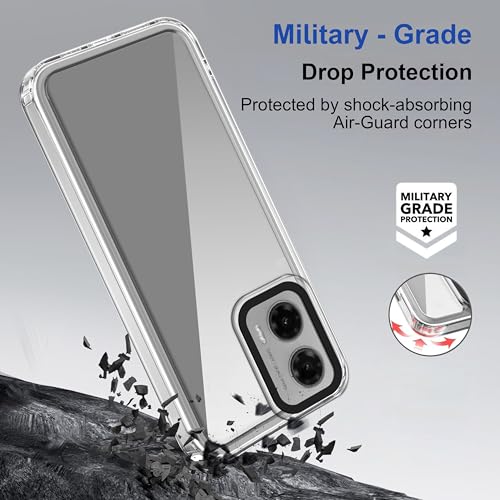 Image of Zapcase Back Case Cover for Moto G35 5G | Compatible for Moto G35 5G Back Cover | Case Cover with Camera Protection | (TPU + PC | Transparent)