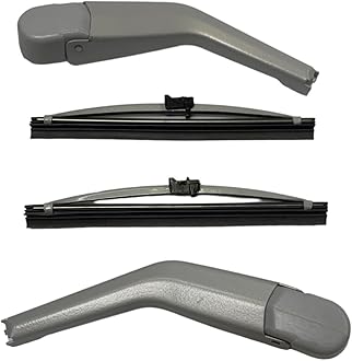For Mercedes W126 W201 190e 190d Europan Headlight Wiper Set 4 Piece Gray 1.8 2.0 2.3