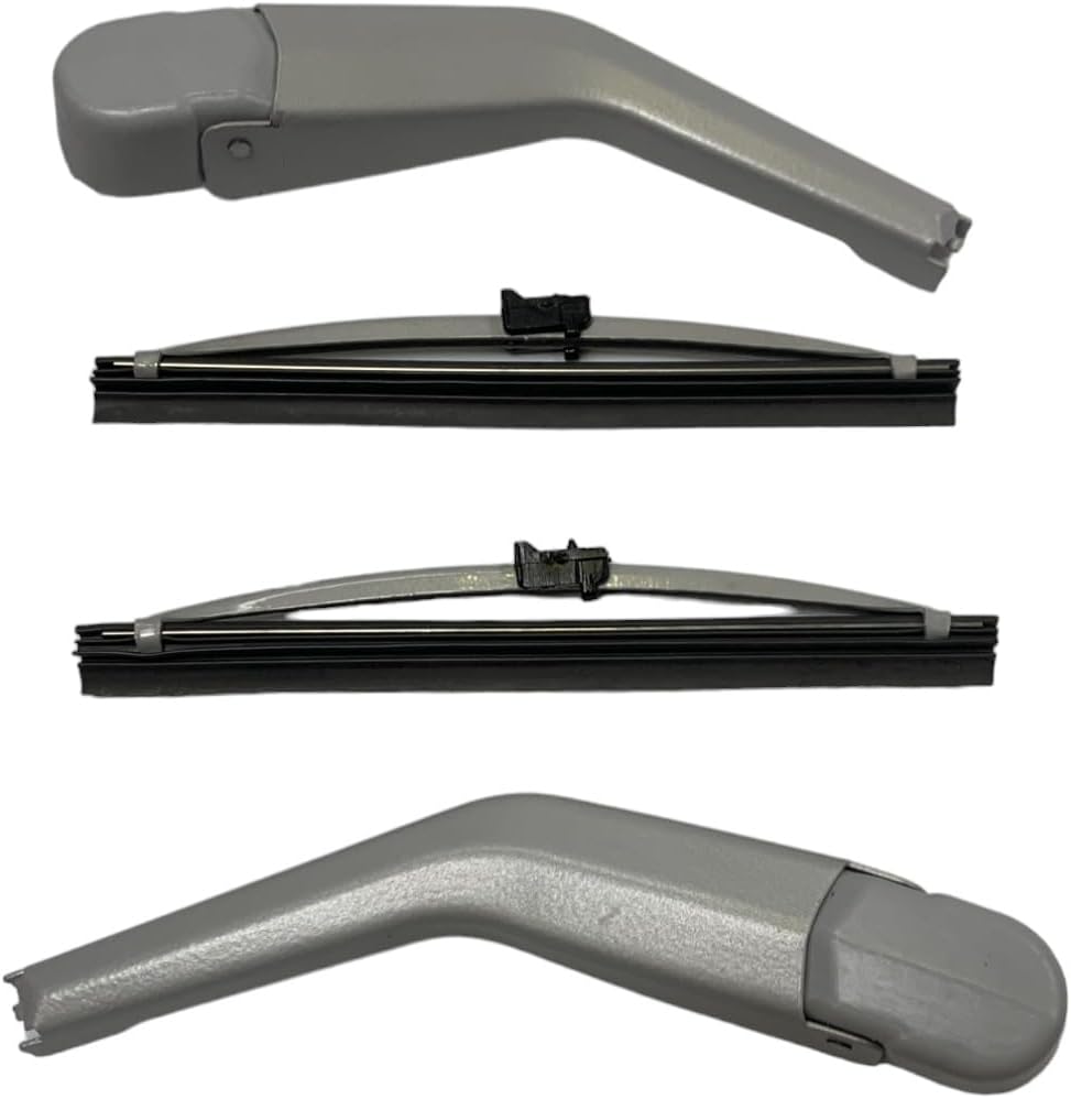 For Mercedes W126 W201 190e 190d Europan Headlight Wiper Set 4 Piece Gray 1.8 2.0 2.3