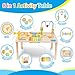 ATOYUS Activity Table for 1 2 Year Old, Wooden Montessori Toys Activity Center for Toddlers 1-3 Boys Girls, 8 in 1 Kids Sensory Game Play Table, 1st 2nd Christmas Birthday Gifts for 12 Months+ Baby